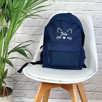 Kid's Personalised Cat School Rucksack, 3 of 7