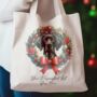 Personalised Tote Bag. Dog In Christmas Wreath. Multiple Breeds And Colour Options, thumbnail 11 of 12