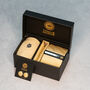 Champagne Gold Textured Tie Set And Socks Wedding Groomsmen Gift, thumbnail 1 of 6