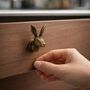 Elegant Rabbit Head Brass Drawer Knob, thumbnail 5 of 6