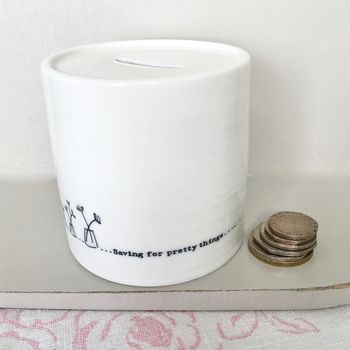 Porcelain Money Box ~ 'Pretty Things' ~ Boxed, 2 of 6
