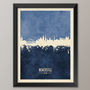 Newcastle Skyline Print And Box Canvas, thumbnail 3 of 7