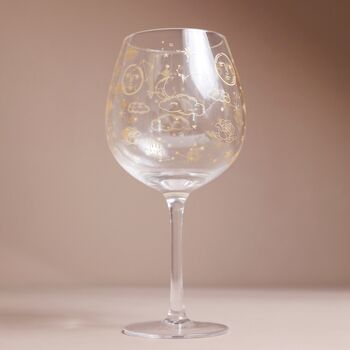 Gold Celestial Balloon Gin Glass, 3 of 3