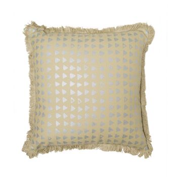 Mirage Triangle Recycled Cotton Cushion Cover, 4 of 5