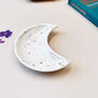 Star Crescent Moon Shimmering Ceramic Trinket Dish, thumbnail 3 of 7