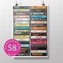 58th Birthday Print Music From The Year You Were Born, thumbnail 1 of 9
