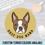 Boston Terrier Face Mouse Mat, thumbnail 1 of 4