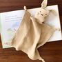 Personalised Organic Cotton Easter Bunny Baby Comforter, thumbnail 9 of 12