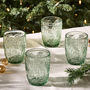 Set Of Four Laurier Green Tumblers, thumbnail 1 of 5