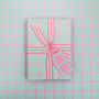 Luxury Pink Grid, Wrapping Paper, thumbnail 5 of 6