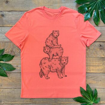 Bear Family Stack T Shirt, 4 of 4