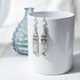 Silver Plated Tower Earrings, thumbnail 2 of 7