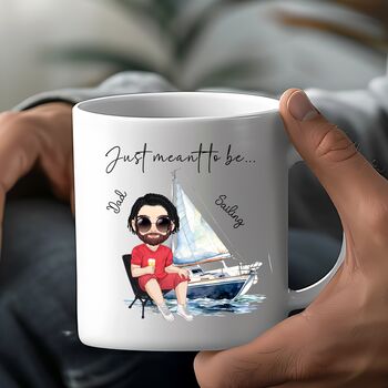 Personalised Sailing Mug With Custom Character, 2 of 10