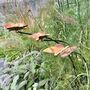 Three Copper Butterflies Garden Stakes, thumbnail 7 of 9