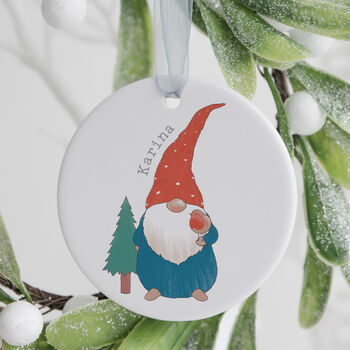 Gonk Personalised Christmas Decoration For Table Or Tree, 2 of 3