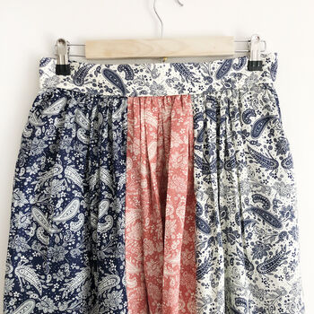 Paisley Print Cotton Midi Skirt, 5 of 6