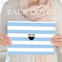 Personalised Blue Stripe Recipe Journal, thumbnail 2 of 10