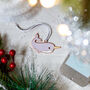 Narwhal Christmas Decoration, thumbnail 3 of 5