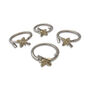 Set Of Four Woodland Bee Napkin Rings, thumbnail 2 of 2