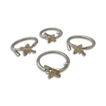Set Of Four Woodland Bee Napkin Rings, 2 of 2