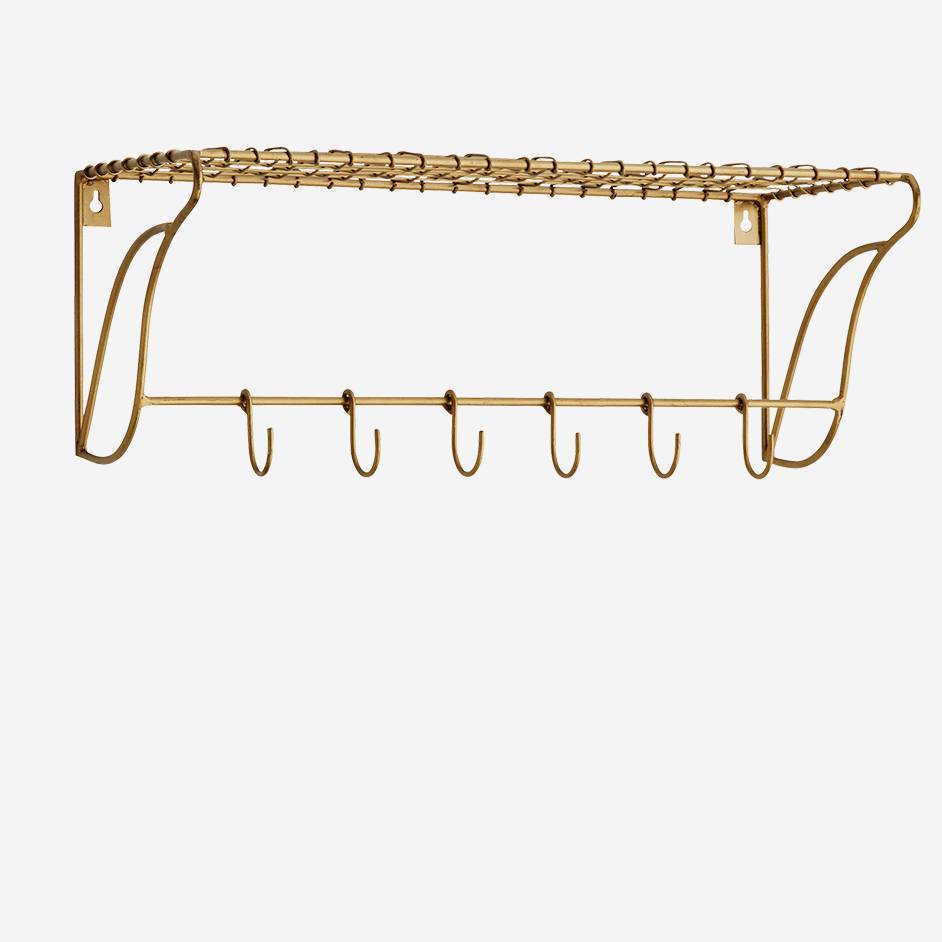wire mesh shelf with hooks by peastyle
