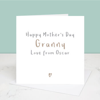 Happy Mother's Day Grandma Personalised Card, 2 of 7