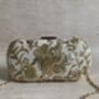 Gold Embroidered Handcrafted Clutch Bag, thumbnail 8 of 10