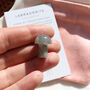 Labradorite Mushroom Crystal Gift With Pouch And Card, thumbnail 2 of 8