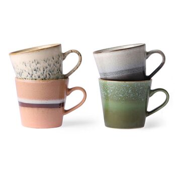 Set Of Four Ceramic Cappuccino Mugs, 2 of 2