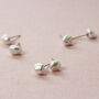 Baroque Pearl Silver Stud Earrings, thumbnail 6 of 8