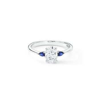 The Rebecca Lab Grown Diamond And Created Sapphire Ring, 4 of 7