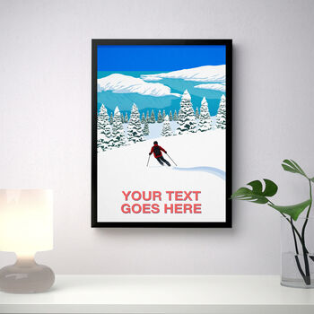 Personalised Ski Run Art Print, 2 of 6