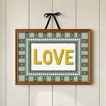 Cottage Core Style Love Print, 3 of 3