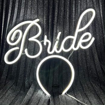 Bride LED Neon Headband Head Piece, 5 of 6