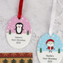 Personalised Baby's First Christmas Ceramic Decoration, thumbnail 4 of 7