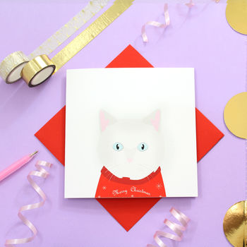 Christmas British Shorthair Cat Card, 3 of 3