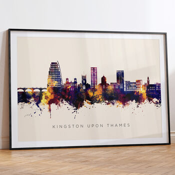 Kingston Upon Thames Skyline Cityscape Art Print, 6 of 12