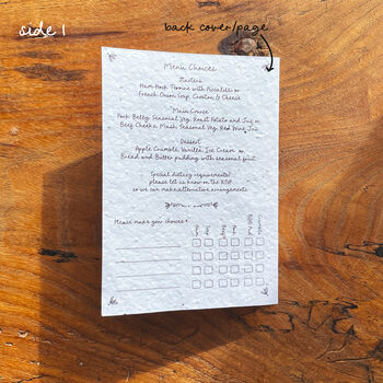 Handwritten Plantable Concertina Wedding Invitations, 9 of 10