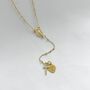 St Mary Rosary Necklace Yellow Gold Dinky Heart, thumbnail 3 of 4