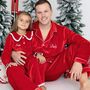 Personalised Family Velvet Christmas Pyjamas, thumbnail 3 of 12