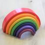 Personalised Wooden Rainbow Building Blocks For Kids, thumbnail 3 of 5