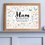 Custom Mother Print Affirmations Floral You Are So Loved Gift, thumbnail 2 of 5
