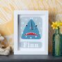 Personalised Children's Shark Clock, thumbnail 1 of 9