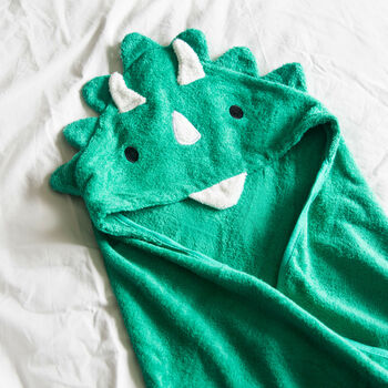 'Dinosaur Friends' Children's Hooded Bath Towel, 6 of 6