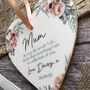 Parent, Mother Of The Bride Personalised Keepsake Heart, thumbnail 2 of 3