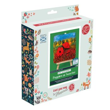 Mini Masterpieces: Poppies At Sunrise Needle Felt Kit, 3 of 4