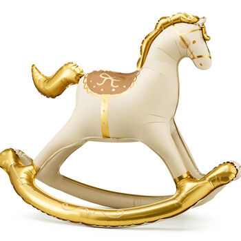 Rocking Horse Foil Balloon For Baby Shower Celebrations, 4 of 5