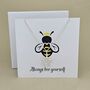 Boxed 'Bee Yourself' Star Necklace Card, thumbnail 1 of 3
