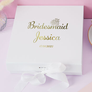 Personalised Bridesmaid, Mother Of The Bride Gift Box, 4 of 7