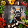 Frenchie Fizz Textured Glass Chopping Boards, thumbnail 6 of 8